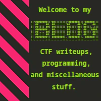 David Buchanan's blog preview